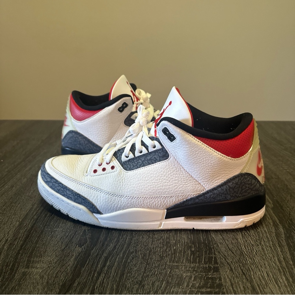 Size 13 - Jordan 3 Retro Denim SE Fire Red 2020